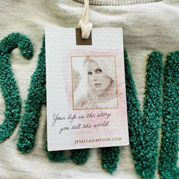 Jessic Simpson Baby Girls Outfit ‘Shine’ Sweatshirt and Pants Size 12 Months NWT - Picture 13 of 13